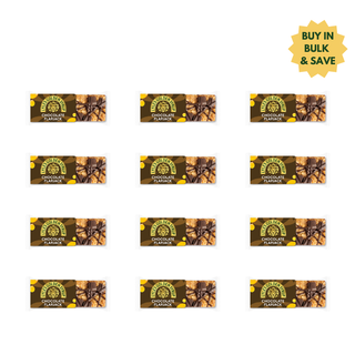 Multiple packages of chocolate flavorpack with a 'Buy in Bulk and Save' label on a white background.