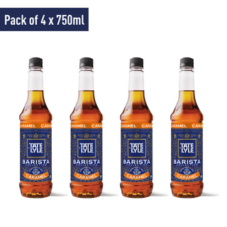 Case of 4 bottles of Tate & Lyle Caramel Syrup