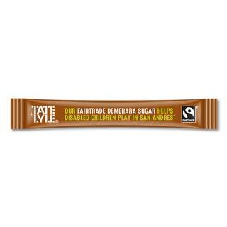 Brown sugar stick on a white background