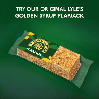 Lyle's Golden Flapjack against green background